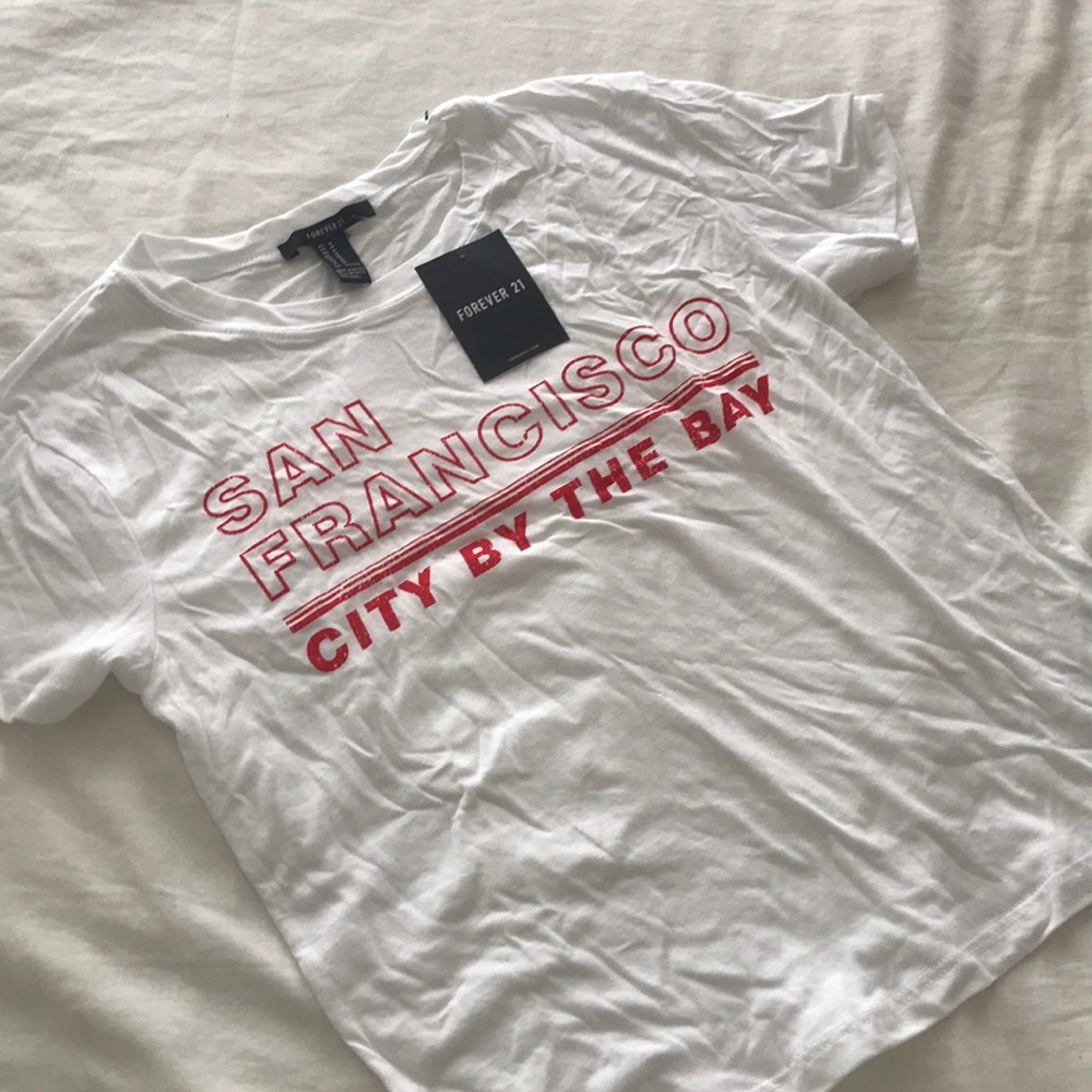 NWT Forever21 San Francisco cropped tee